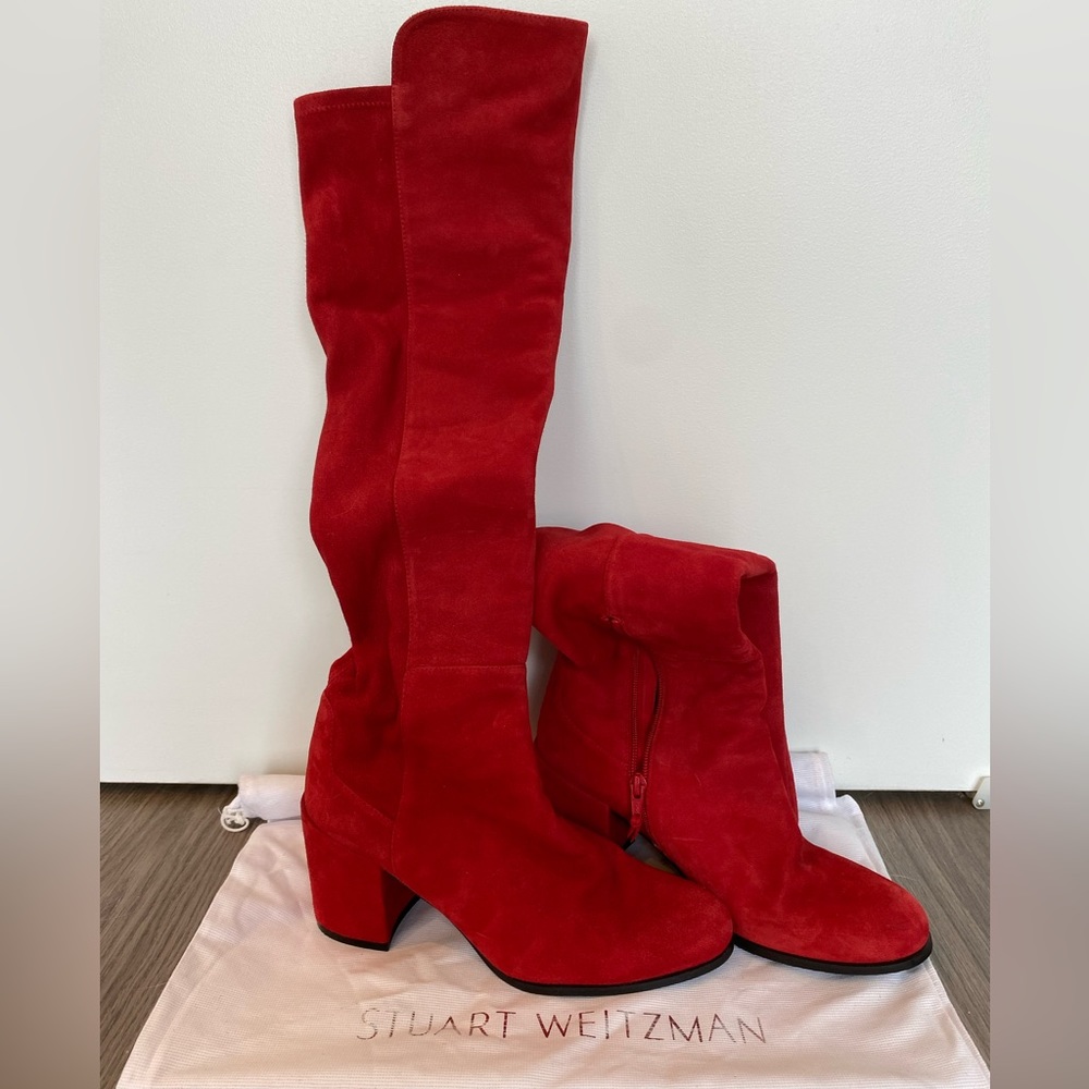 Stuart Weitzman Suede high knee boots size 9